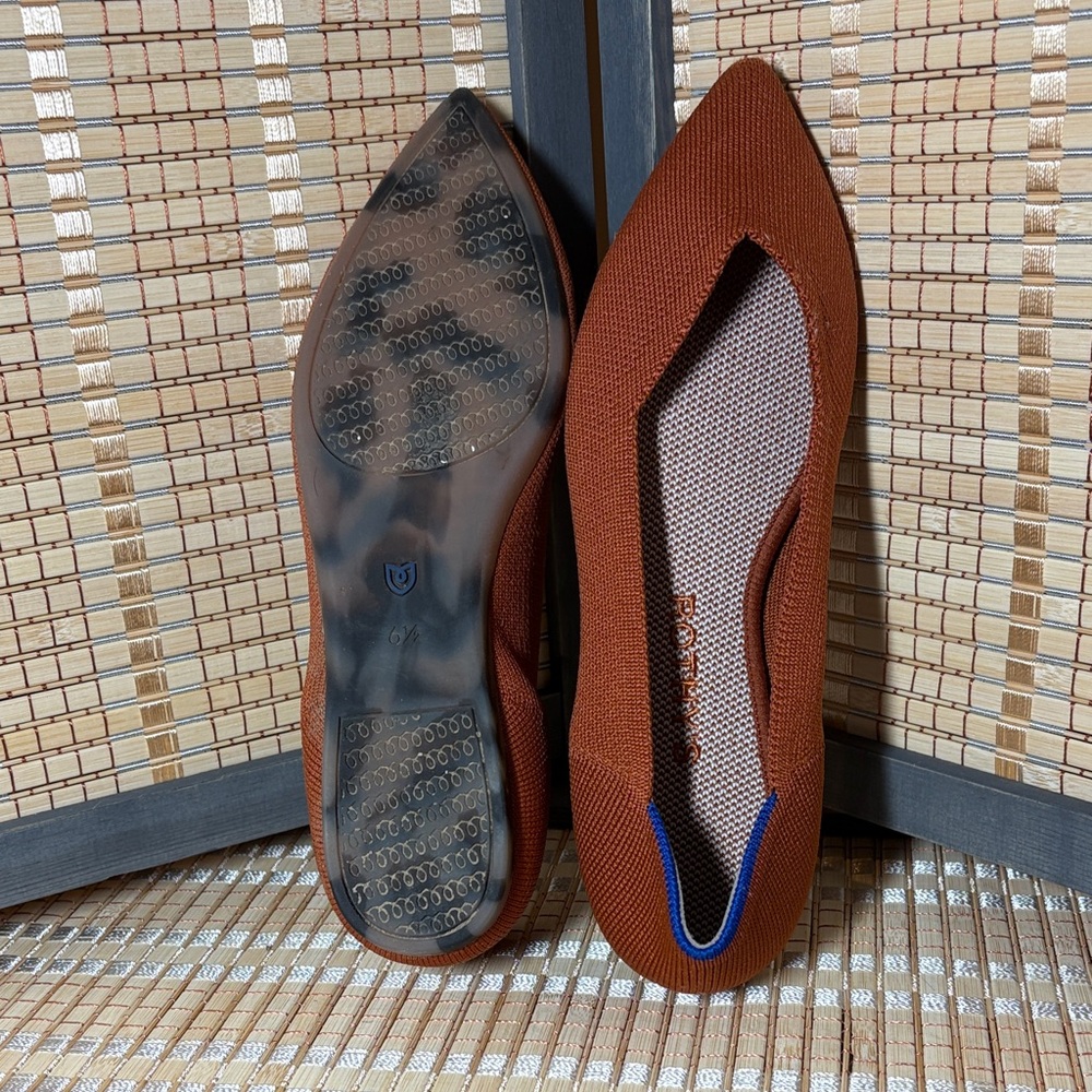 Rothy's Women's The Point II Terracotta Flats - Picture 4 of 4
